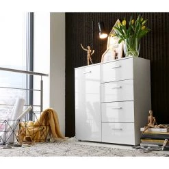 Loftscape Buffet Moustier I - Blanc brillant -Commodes Soldes 1000248605 210318 08340100002 MOOD DETAILS P000000001000248605 mood
