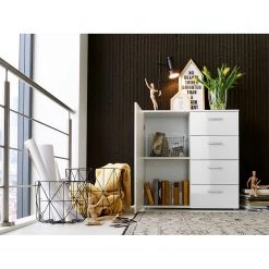 Loftscape Buffet Moustier I - Blanc brillant -Commodes Soldes 1000248605 210318 08340200003 MOOD DETAILS P000000001000248605 mood