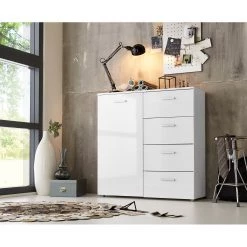 Loftscape Buffet Moustier I - Blanc brillant -Commodes Soldes 1000248605 210407 14455600002 MOOD DETAILS P000000001000248605 mood