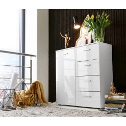 Loftscape Buffet Moustier I - Blanc brillant -Commodes Soldes 1000248605 210407 14455600003 MOOD DETAILS P000000001000248605 mood