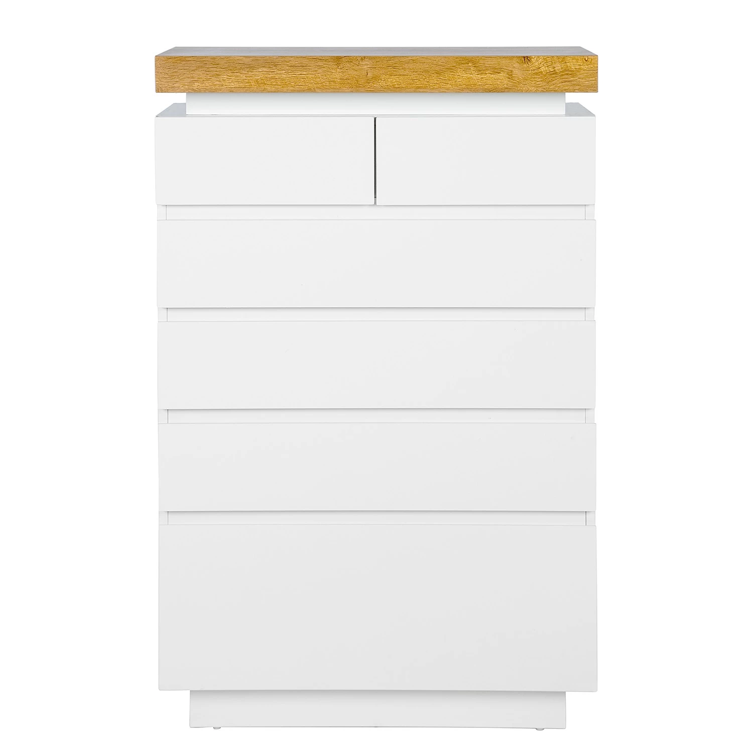 Fredriks Commode Namona II - Éclairage inclus - Imitation chêne / Blanc 4 Fredriks Commode Namona II - Éclairage inclus - Imitation chêne / Blanc – Image 4