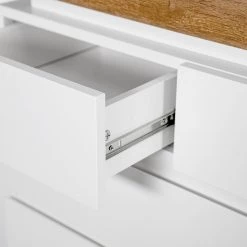 Fredriks Commode Namona II - Éclairage inclus - Imitation chêne / Blanc 23 Fredriks Commode Namona II - Éclairage inclus - Imitation chêne / Blanc -Commodes Soldes 1000255075 220803 055 DETAILS P000000001000255075