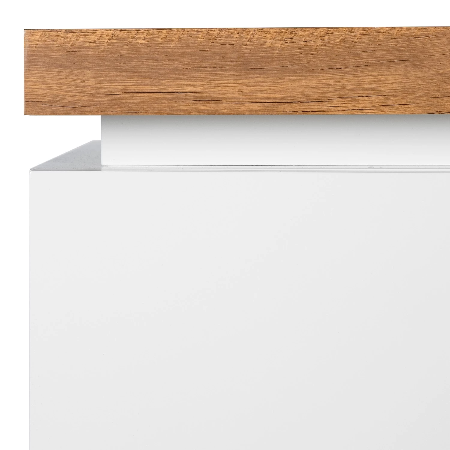 Fredriks Commode Namona II - Éclairage inclus - Imitation chêne / Blanc 10 Fredriks Commode Namona II - Éclairage inclus - Imitation chêne / Blanc – Image 10