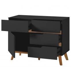 Mørteens Commode Tenabo II - Partiellement en chêne massif - Noir -Commodes Soldes 1000255146 211012 162154000039 DETAILS P000000001000255146