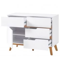 Mørteens Commode Tenabo II - Partiellement en chêne massif - Blanc -Commodes Soldes 1000255156 211012 16215400045 DETAILS P000000001000255156
