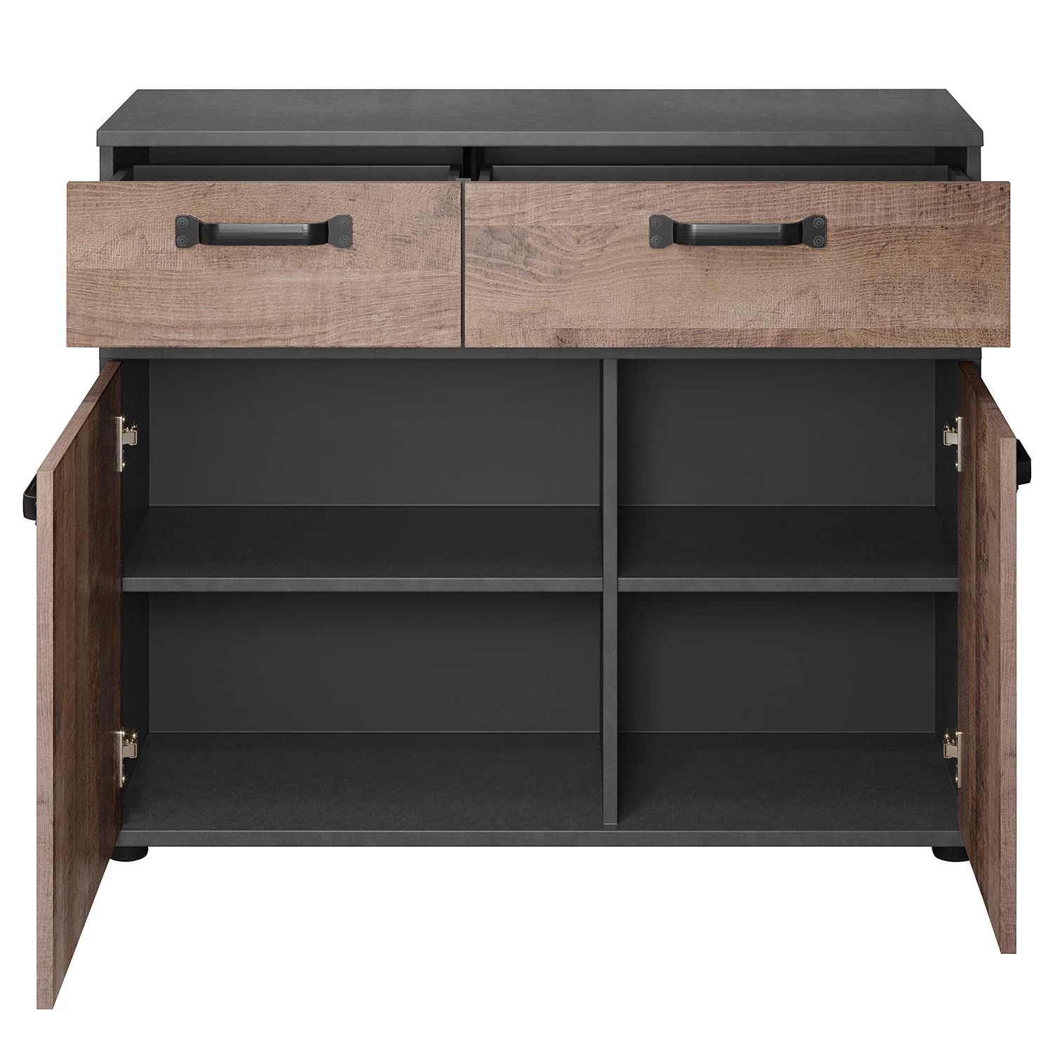 Trendteam Meuble d’entrée Stripe I - Imitation bois recyclé / Gris 5 Trendteam Meuble d’entrée Stripe I - Imitation bois recyclé / Gris – Image 5