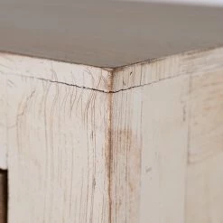 Wolf-Möbel Buffet Maison II - Acacia massif - Acacia couleur pierre / Blanc cassé -Commodes Soldes 1000257252 220406 050 DETAILS P000000001000257252