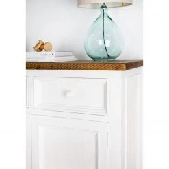 Maison Belfort Buffet haut Balignton - Pin massif - Blanc -Commodes Soldes 1000260747 220126 135229000032 DETAILS P000000001000260747