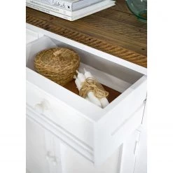Maison Belfort Buffet haut Balignton - Pin massif - Blanc -Commodes Soldes 1000260747 220126 135229000034 DETAILS P000000001000260747