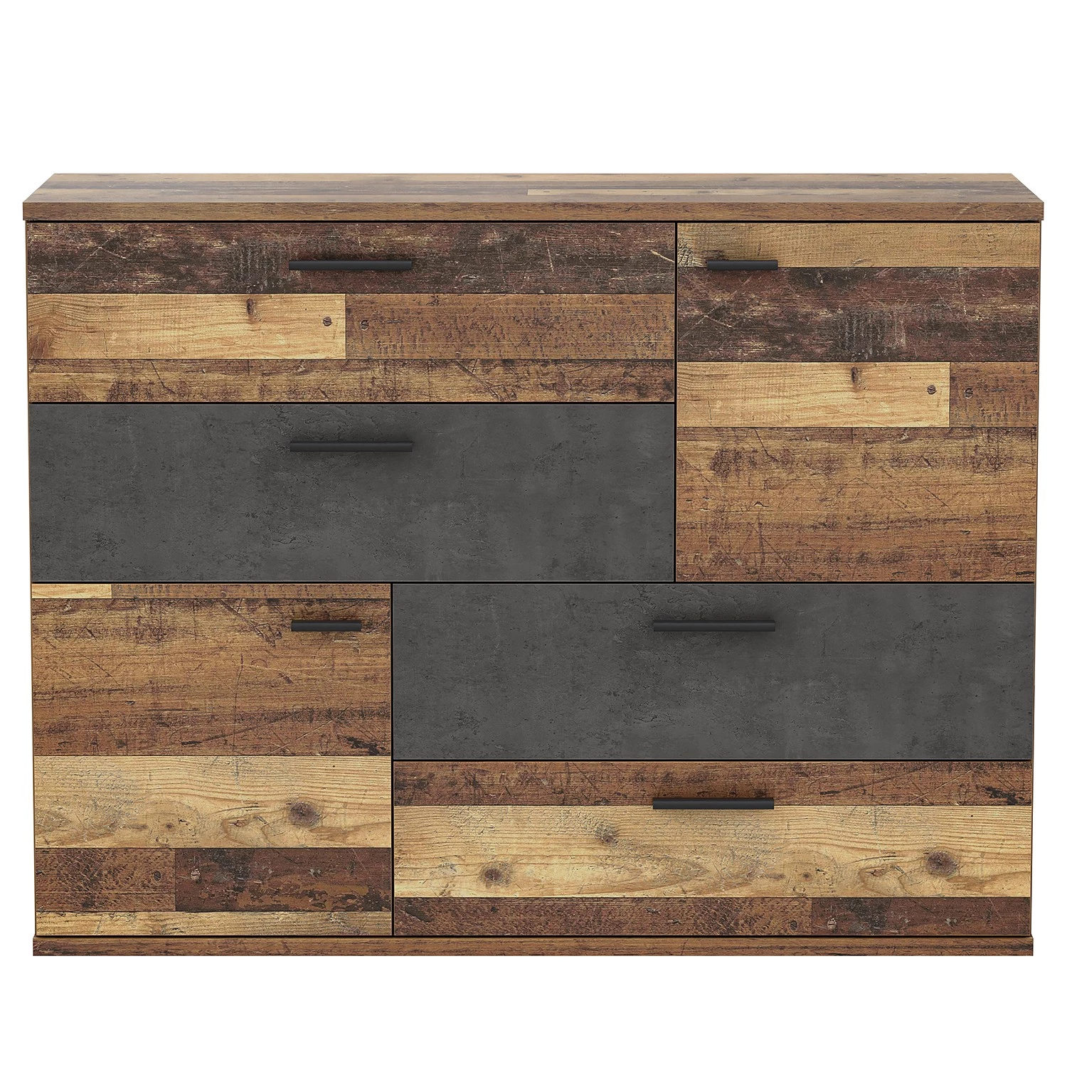 Loftscape Commode Leisi - Imitation bois ancien 2 Loftscape Commode Leisi - Imitation bois ancien – Image 2