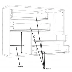 Loftscape Commode Leisi - Imitation bois ancien 11 Loftscape Commode Leisi - Imitation bois ancien -Commodes Soldes 1000264575 210505 14340600079 SKETCH DETAILS P000000001000264575 sketch