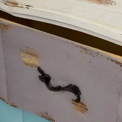 Ridgevalley Commode Rusper - Sapin massif - Blanc / Bleu / Violet -Commodes Soldes 1000270690 210602 06133400146 DETAILS P000000001000270690