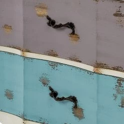 Ridgevalley Commode Rusper - Sapin massif - Blanc / Bleu / Violet -Commodes Soldes 1000270690 210602 06133400147 DETAILS P000000001000270690