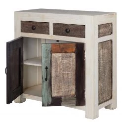 Wolf-Möbel Buffet Goa White - Partiellement en manguier massif - Manguier vintage blanc -Commodes Soldes 1000271076 220406 030 DETAILS P000000001000271076