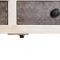 Wolf-Möbel Buffet Goa White - Partiellement en manguier massif - Manguier vintage blanc -Commodes Soldes 1000271076 220406 038 DETAILS P000000001000271076