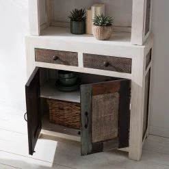 Wolf-Möbel Buffet Goa White - Partiellement en manguier massif - Manguier vintage blanc -Commodes Soldes 1000271076 220621 021 MOOD DETAILS P000000001000271076 mood