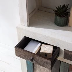 Wolf-Möbel Buffet Goa White - Partiellement en manguier massif - Manguier vintage blanc -Commodes Soldes 1000271076 220621 030 DETAILS P000000001000271076