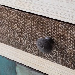 Wolf-Möbel Buffet Goa White - Partiellement en manguier massif - Manguier vintage blanc -Commodes Soldes 1000271076 220621 031 DETAILS P000000001000271076