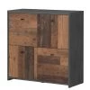 Loftscape Buffet Rison II - Gris foncé / Imitation bois ancien