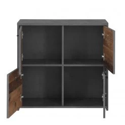 Loftscape Buffet Rison II - Gris foncé / Imitation bois ancien -Commodes Soldes 1000272364 210819 07024300045 DETAILS P000000001000272364