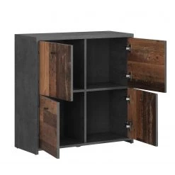 Loftscape Buffet Rison II - Gris foncé / Imitation bois ancien -Commodes Soldes 1000272364 210819 07024300046 DETAILS P000000001000272364