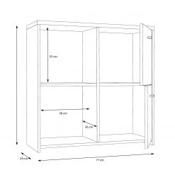 Loftscape Buffet Rison II - Gris foncé / Imitation bois ancien -Commodes Soldes 1000272364 210819 07024300048 SKETCH DETAILS P000000001000272364 sketch