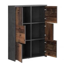 Loftscape Buffet Rison V - Gris foncé / Imitation bois ancien -Commodes Soldes 1000272365 210819 07024300052 DETAILS P000000001000272365