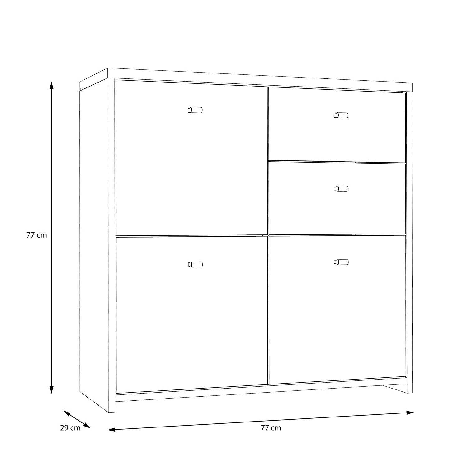 Loftscape Buffet Rison III - Imitation chêne Artisan / Blanc 8 Loftscape Buffet Rison III - Imitation chêne Artisan / Blanc – Image 8