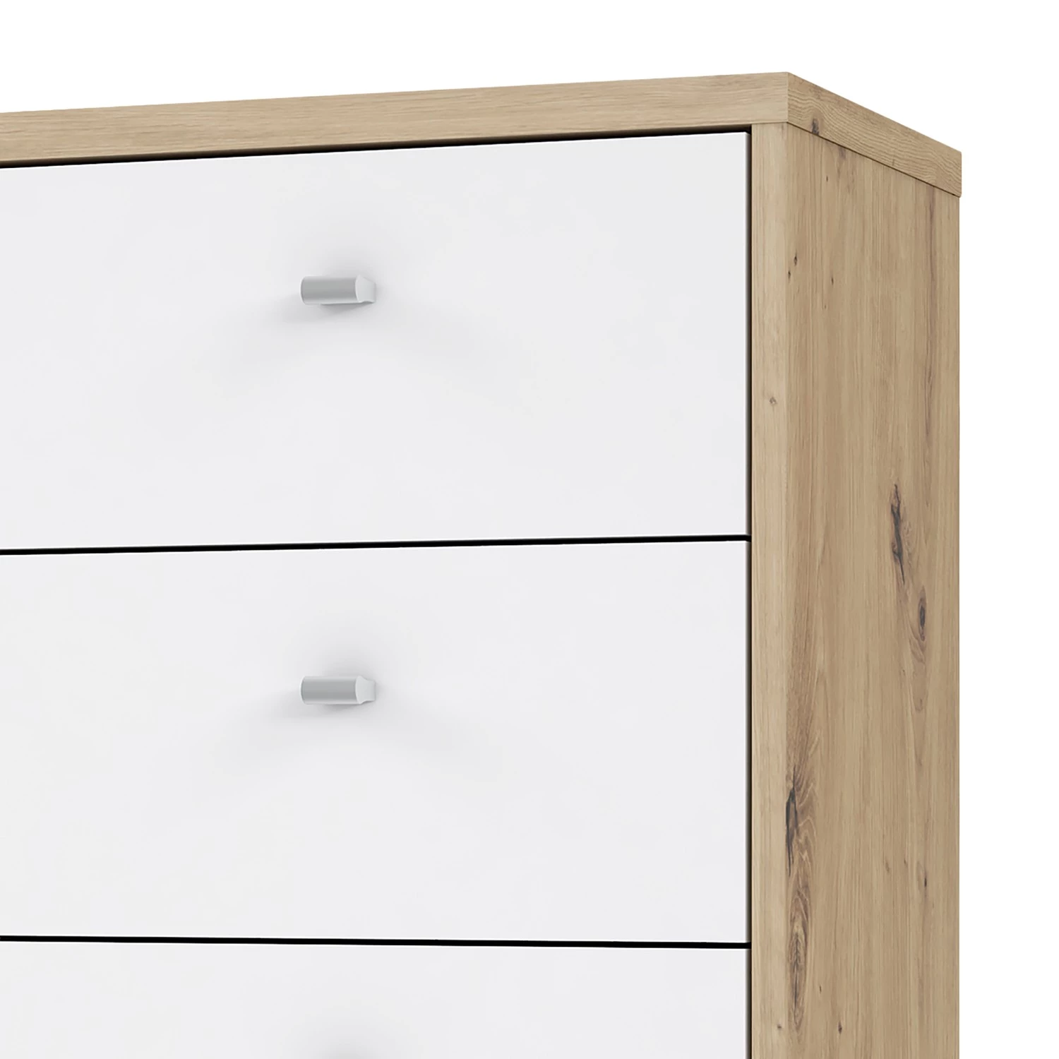 Loftscape Buffet Rison III - Imitation chêne Artisan / Blanc 7 Loftscape Buffet Rison III - Imitation chêne Artisan / Blanc – Image 7