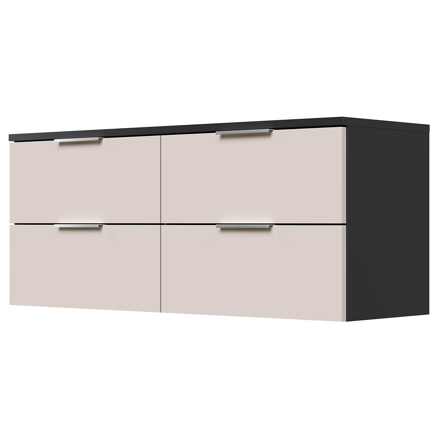 Posseik Commode Asker II - Crème / Anthracite - Hauteur : 46 cm 1 Posseik Commode Asker II - Crème / Anthracite - Hauteur : 46 cm