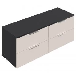 Posseik Commode Asker II - Crème / Anthracite - Hauteur : 46 cm 11 Posseik Commode Asker II - Crème / Anthracite - Hauteur : 46 cm -Commodes Soldes 1000272576 210614 06040600172 DETAILS P000000001000272576