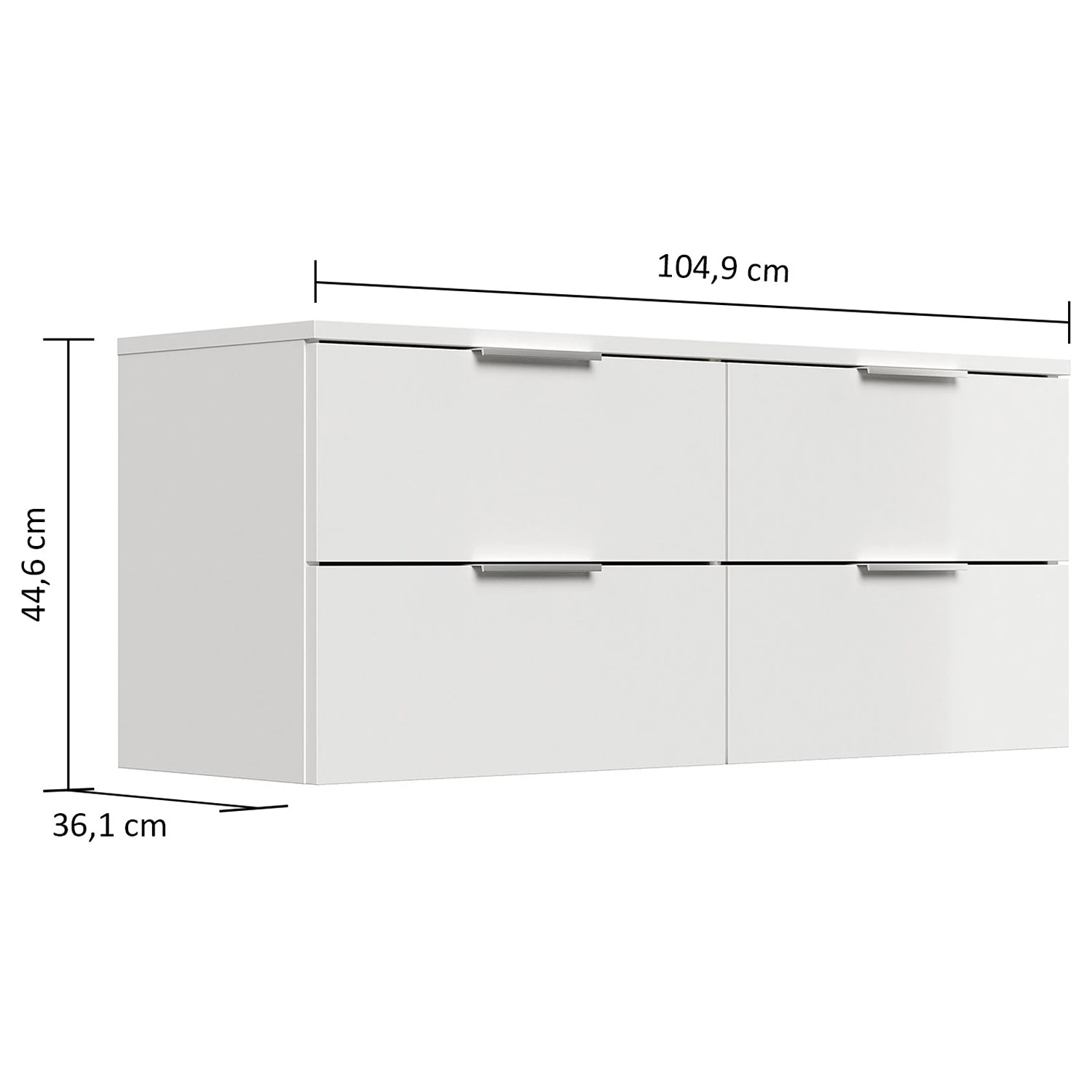 Posseik Commode Asker II - Crème / Anthracite - Hauteur : 46 cm 7 Posseik Commode Asker II - Crème / Anthracite - Hauteur : 46 cm – Image 7