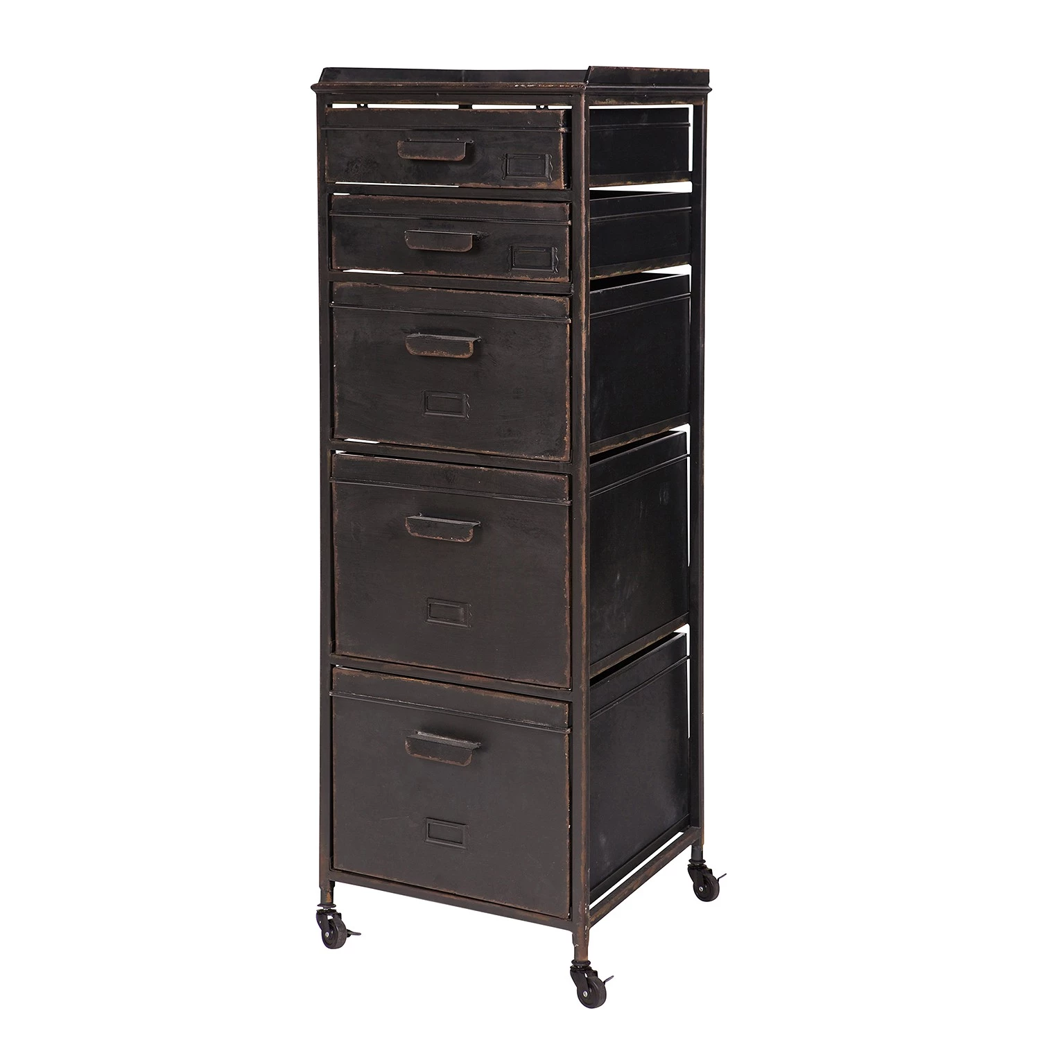 Red Living Commode Eksta - Métal - Noir vintage 1 Red Living Commode Eksta - Métal - Noir vintage