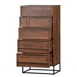 Red Living Buffet Borro I - Manguier massif / Métal - Manguier / Noir -Commodes Soldes 1000275670 210630 12481500317 DETAILS P000000001000275670