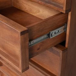 Red Living Buffet Borro I - Manguier massif / Métal - Manguier / Noir -Commodes Soldes 1000275670 210630 12481600319 DETAILS P000000001000275670