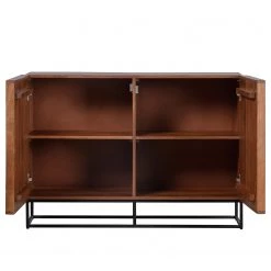 Red Living Buffet Borro II - Manguier massif / Métal - Manguier / Noir -Commodes Soldes 1000275679 210630 12481900373 DETAILS P000000001000275679