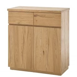 Red Living Buffet Marcoola - Placage en bois véritable - Chêne à nœuds