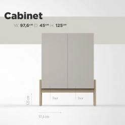 Studio Copenhagen Buffet Cooby - Blanc / Chêne -Commodes Soldes 1000276946 211111 1449020000502 SKETCH DETAILS P000000001000276946 sketch