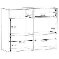 Loftscape Buffet Corey - Imitation chêne / Gris -Commodes Soldes 1000282737 211109 144348000525 SKETCH DETAILS P000000001000282737 sketch