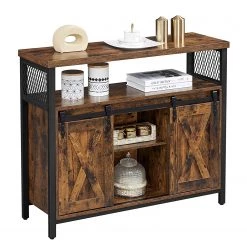 Red Living Buffet Hazlet II - Marron / Noir -Commodes Soldes 1000283942 210810 15023700067 DETAILS P000000001000283942