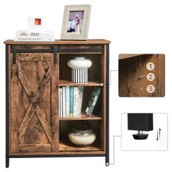 Red Living Buffet Hazlet III - Marron / Noir -Commodes Soldes 1000283948 210810 15023700096 DETAILS P000000001000283948