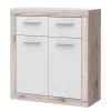 Loftscape Buffet Ballito - Blanc / Imitation chêne sable - Largeur : 83 cm