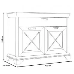 Ridgevalley Commode Kimbark - Imitation pin blanc -Commodes Soldes 1000295086 211125 144855000550 SKETCH DETAILS P000000001000295086 sketch
