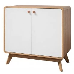 Norrwood Buffet Chelan - Blanc / Imitation chĂȘne