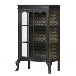 Red Living Vitrine Nikalla - Noir vintage