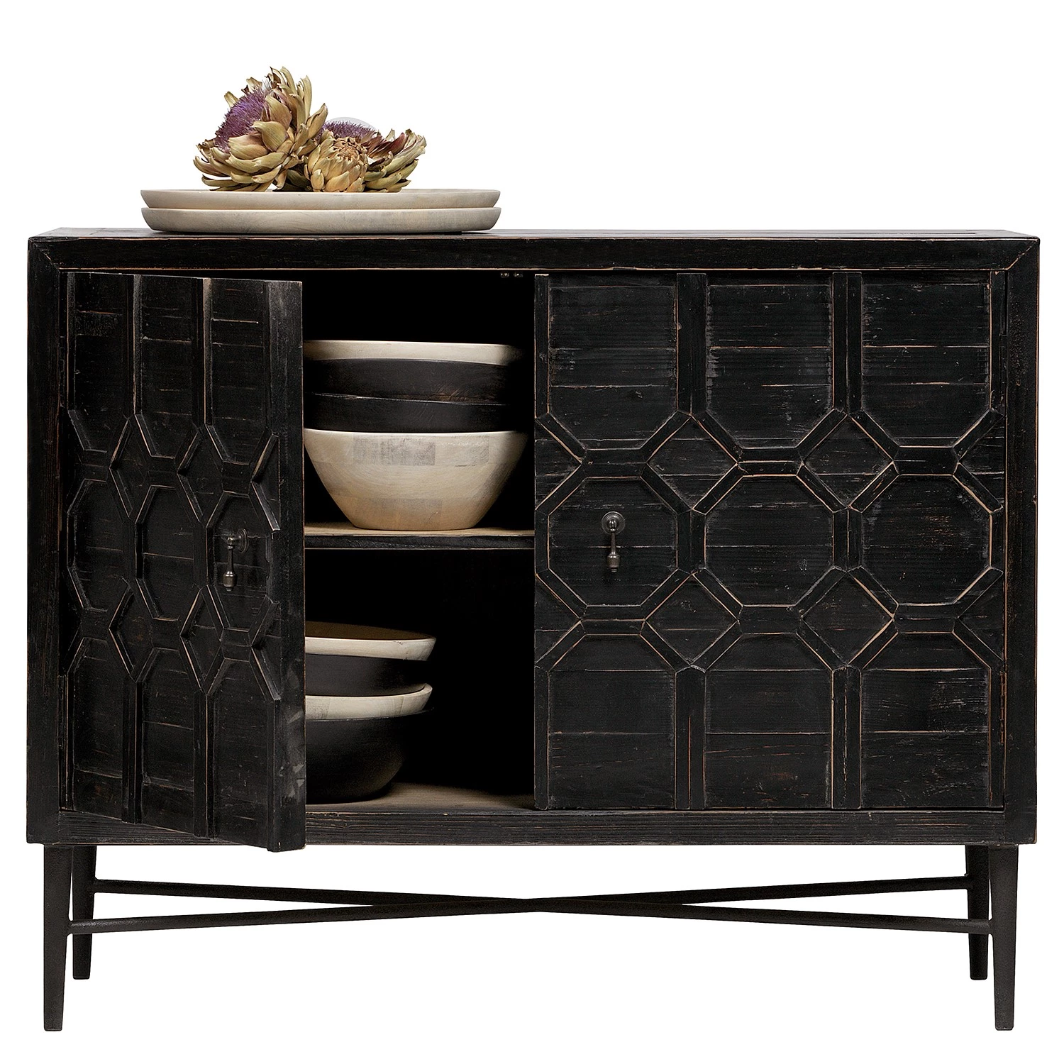 Red Living Buffet Nyker - Noir vintage 7 Red Living Buffet Nyker - Noir vintage – Image 7