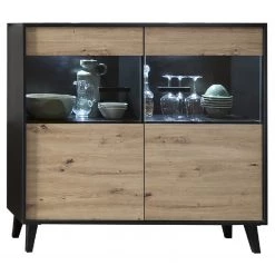 Norrwood Commode Argenteuil II - Imitation chêne artisan / Noir -Commodes Soldes 1000304816 211027 105117000129 DETAILS P000000001000304816