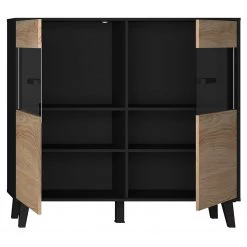 Norrwood Commode Argenteuil II - Imitation chêne artisan / Noir -Commodes Soldes 1000304816 211027 10511700140 DETAILS P000000001000304816