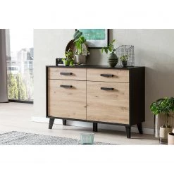 Norrwood Commode Argenteuil I - Imitation chêne artisan / Noir -Commodes Soldes 1000304825 211027 10522400164 MOOD DETAILS P000000001000304825 mood