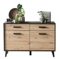 Norrwood Commode Argenteuil I - Imitation chêne artisan / Noir -Commodes Soldes 1000304825 211027 10522400180 DETAILS P000000001000304825
